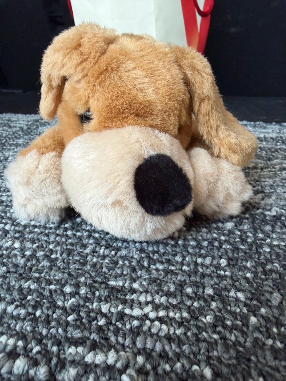FAO Schwarz Patrick the Pup Plush 6” Tan Puppy Dog Stuffed Animal Toy HTF Exc